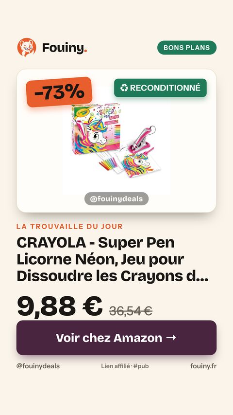 CRAYOLA - Super Pen Licorne Néon, Jeu pour Dissoudre les Crayons de Cire et Créer des Dessins en Relief, Activités Créatives et Cadeaux pour Enfants, Âge 8+, 25-0510 1 Unità (Confezione da 1)