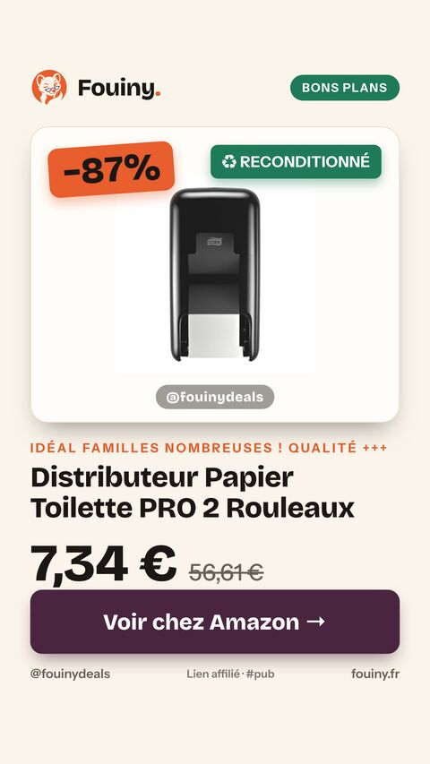 Distributeur Papier Toilette PRO 2 Rouleaux