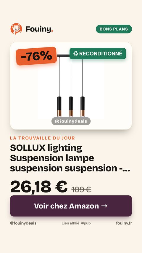 SOLLUX lighting Suspension lampe suspension suspension - plafonnier acier - 3 flammes - ampoule LED - cuivre noir Loopez 3-Lumières