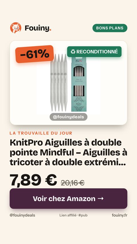 KnitPro Aiguilles à double pointe Mindful – Aiguilles à tricoter à double extrémité 20 cm x 12 mm, lot de 5, Silver 12 mm