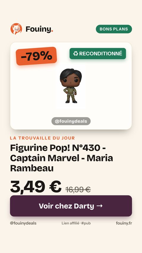 Figurine Pop! N°430 - Captain Marvel - Maria Rambeau