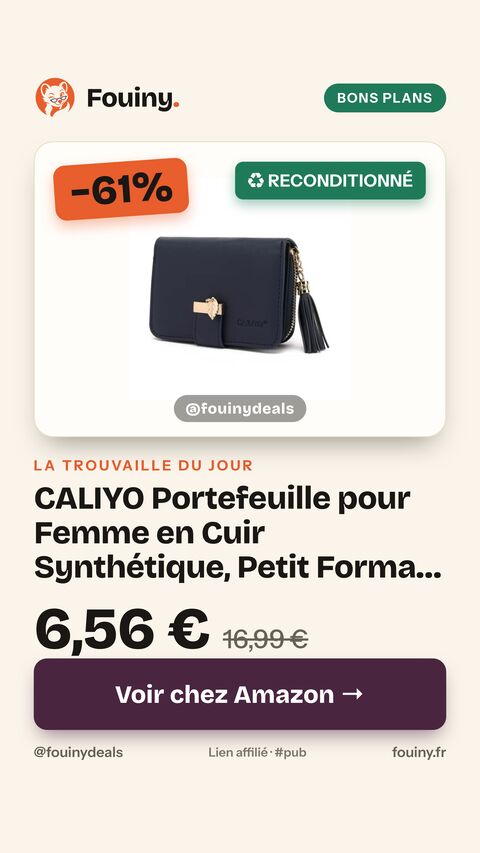 CALIYO Portefeuille pour Femme en Cuir Synthétique, Petit Format Court, Porte Carte avec Bouton Pression, Fermeture éclair et de Nombreux Compartiments s