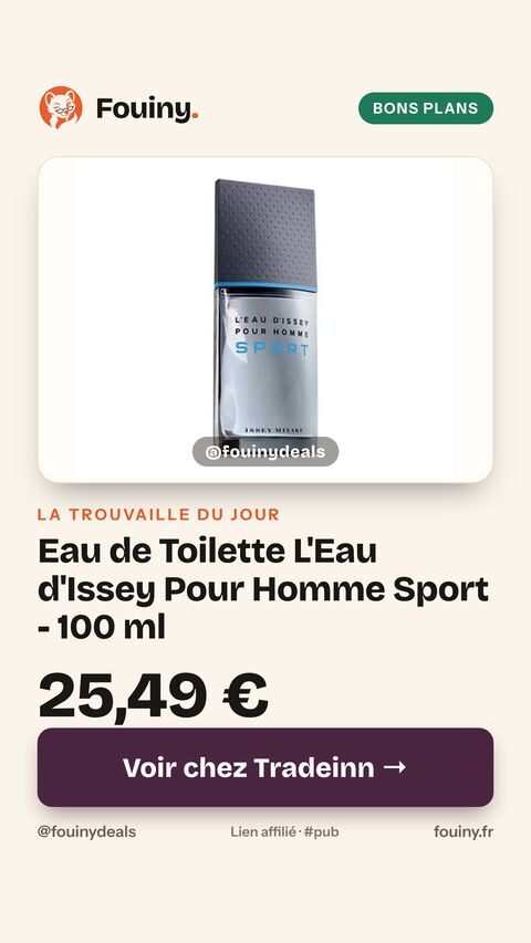 Eau de Toilette L'Eau d'Issey Pour Homme Sport - 100 ml