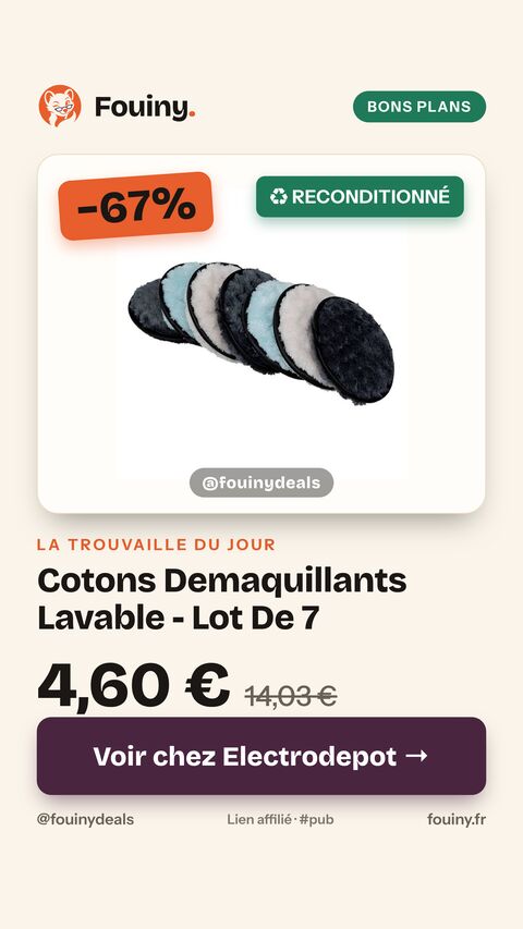 Cotons Demaquillants Lavable - Lot De 7