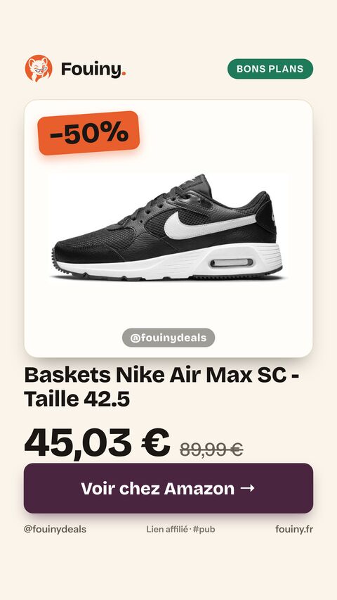 Baskets Nike Air Max SC - Taille 42.5