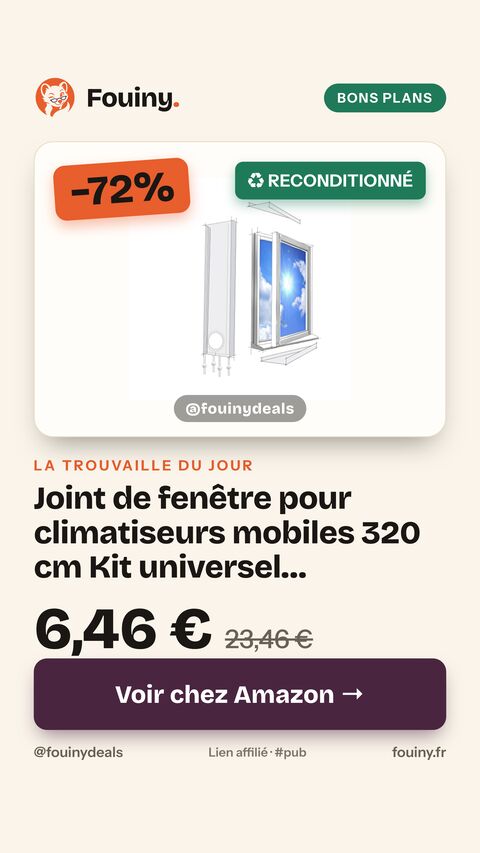 Joint de fenêtre pour climatiseurs mobiles 320 cm  Kit universel compatible avec toutes les tailles de tuyau,