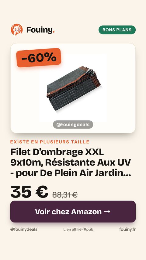 Filet D'ombrage XXL 9x10m, Résistante Aux UV - pour De Plein Air Jardin Abri De Voiture Pergola