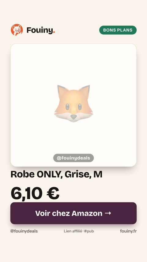 Robe ONLY, Grise, M