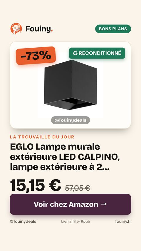 EGLO Lampe murale extérieure LED CALPINO, lampe extérieure à 2 flammes, applique murale en aluminium, couleur : anthracite, IP54 10,5 x 10,5 cm