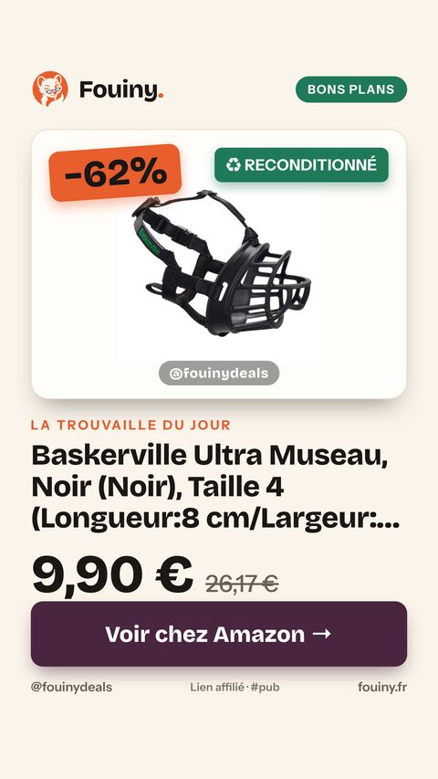 Baskerville Ultra Museau, Noir (Noir), Taille 4 (Longueur:8 cm/Largeur: 32 cm) 4