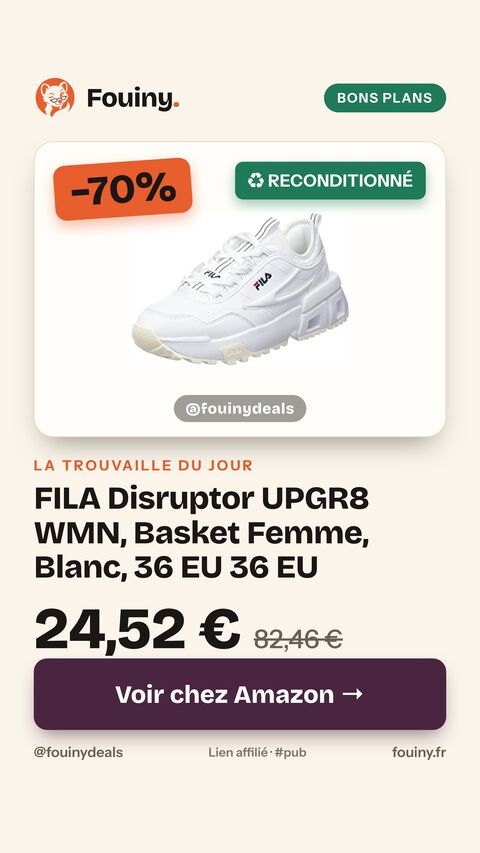 FILA Disruptor UPGR8 WMN, Basket Femme, Blanc, 36 EU 36 EU