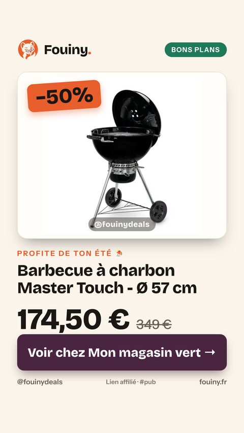 Barbecue à charbon Master Touch - Ø 57 cm